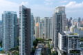 Modern high-rise residential buildings in an urban city.