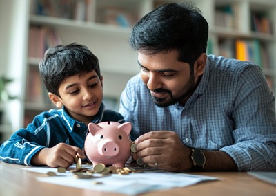 Kid Saving Money