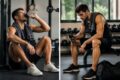 Athlete Sitting After Workout,