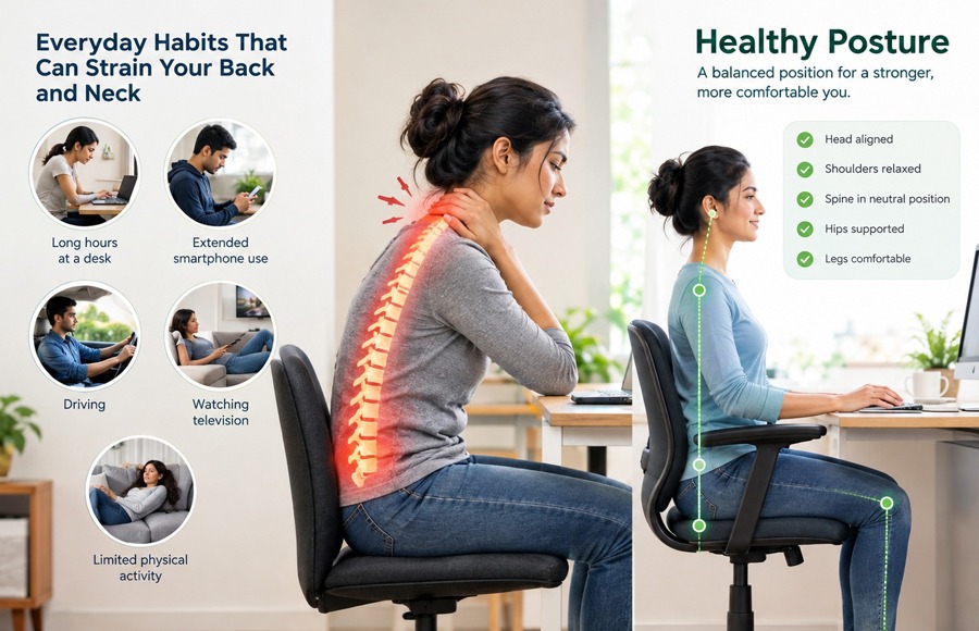 The Importance of Healthy Posture for Preventing Everyday Back and Neck Pain